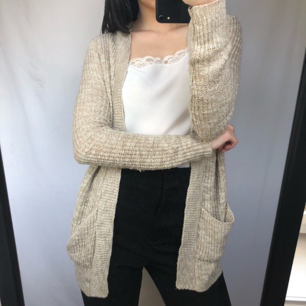 Oatmeal Knit Cardigan